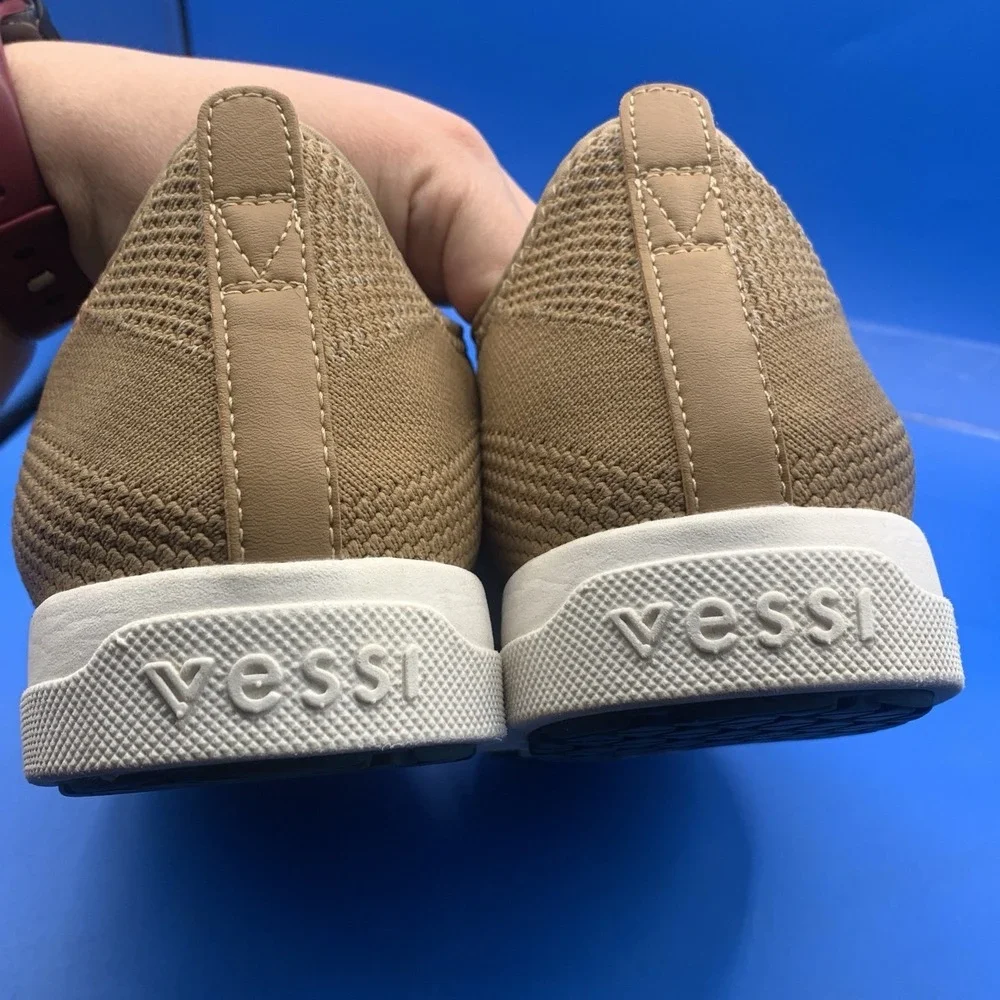 Vessi Weekend Classic Brown Knit Comfort Sneakers Men's Size 9 (Women's 10) - Picture 6 of 9